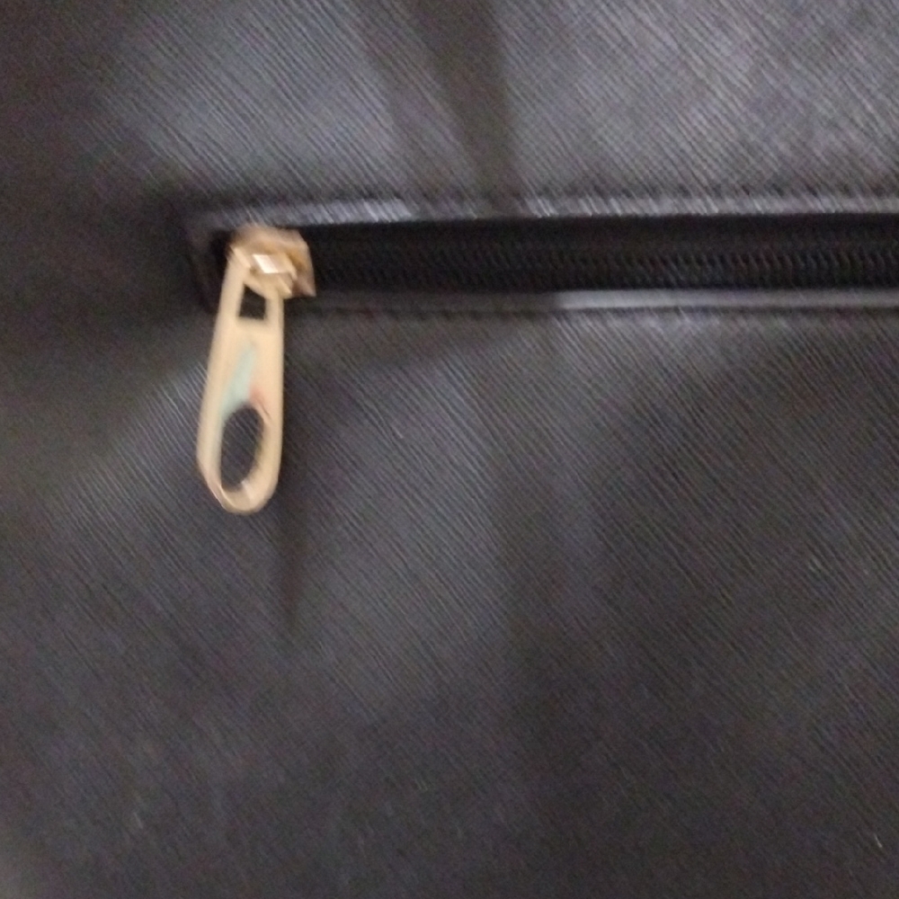 Black Tote Bag with Gold Bee Accent - Picture 10 of 16